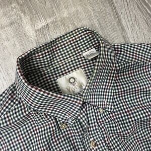 Vintage Viyella Plaid Button Up Shirt Men's Size Medium Made In USA 90s